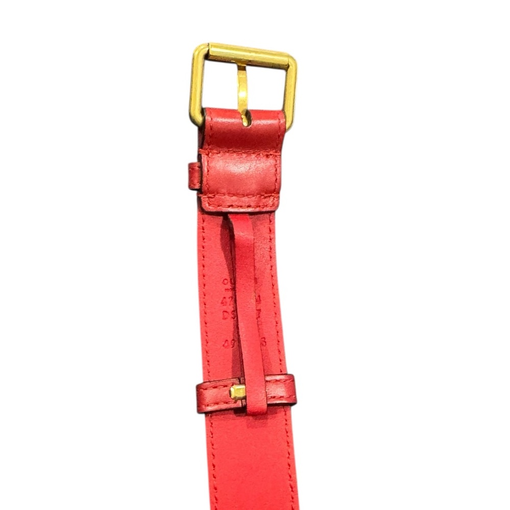Authentic Gucci GG Marmont Belt Bag Matelasse Red Leather Waist Pouch Gucci - Picture 14 of 15